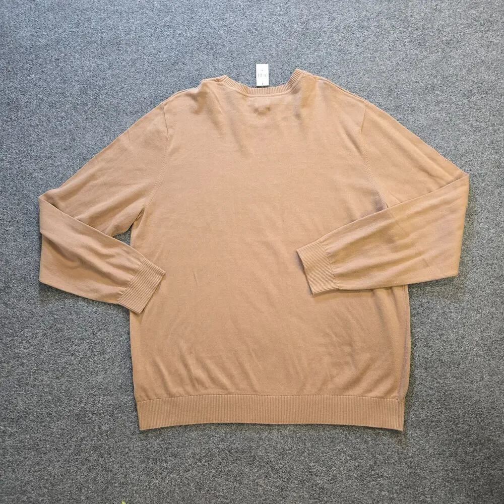 Gap Sweater Mens Size XL Brown Cotton Knit Long Sleeve Crew Neck Classic Casual